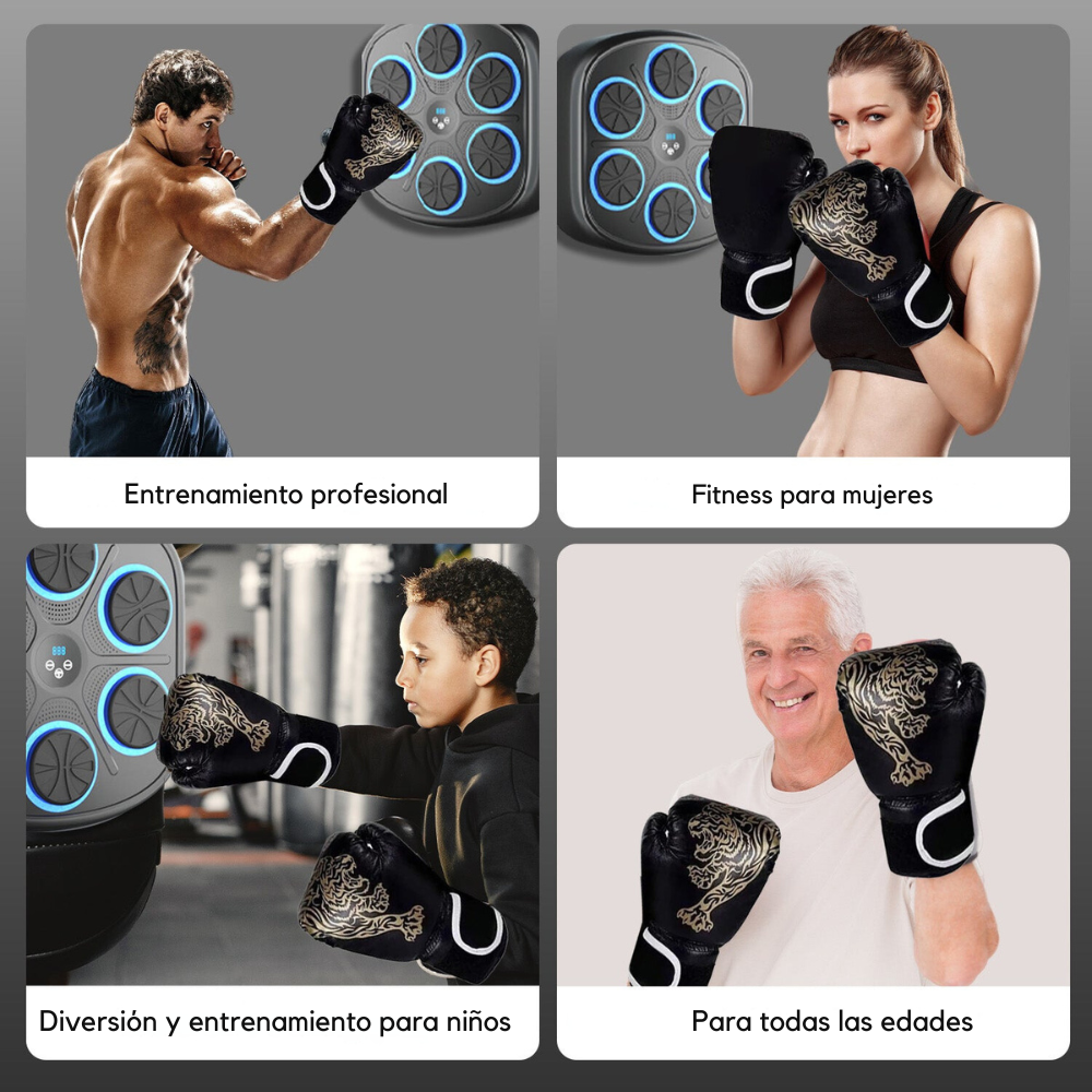 Maquina de Boxeo Musical con guantes de regalo - BoxiPro®